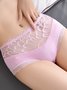 Sexy Spitze Atmungsaktiv Modal Mittlere Taille Slips