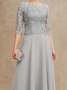 Spitze Abendkleid/Brautkleid Rundhals Regelmäßige Passform Kleid Noracora