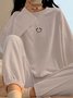 Bequem und Weich Blusen & Shirts Hose Freizeitkleidung Zweiteiliges Set Große Größen