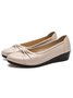 Bequem Weich Sohle Schleife Spitz Keil Schuhe