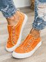 Damen Lässig Slip On Segeltuch Schuhe