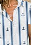 Schnalle Lässig Anker Bluse
