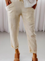 Unifarben Weit Freizeithose