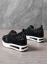 Fashion Paillette Atmungsaktiv Mesh Slip On Plateau Sneakers