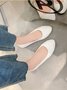 Mehrfarbig Auswahl Samt Einfach Flach Schuhe