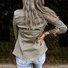 Hemdkragen Langarm Unifarben Regelmäßig Mittlere Elastizität Regelmäßige Passform Jacke für Damen