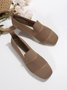 Lässig Unifarben Atmungsaktiv Slip On Niedrig Schuhe mit tiefem Mund Ausgehöhlt