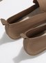 Lässig Unifarben Atmungsaktiv Slip On Niedrig Schuhe mit tiefem Mund Ausgehöhlt