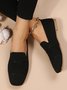 Lässig Unifarben Atmungsaktiv Slip On Niedrig Schuhe mit tiefem Mund Ausgehöhlt