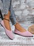 Lässig Unifarben Atmungsaktiv Slip On Flach Flache Schuhe