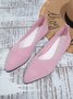 Lässig Unifarben Atmungsaktiv Slip On Flach Flache Schuhe