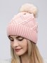 Nachgemachte Perle Flaumkugel Gestrickt Hut