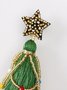 Weihnachtsbaum Quaste Böhmisch Handgemachte Bördeln Ohrringe