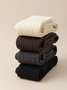 1 Paar Damen Hochelastisch Bequem Wollmischung Overknee-Socken