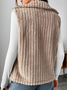 Damen Unifarben Vlies Weit Tanktop