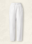 Reine Farbe Damenhose Lässiges Hose aus Baumwolle Noracora