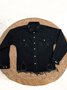 Damen Unifarben Regelmäßig Weit Jacke