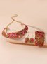 4 Stück/Set Luxuriös Multifarben Strass Verziert Metall Halsband Halskette Set