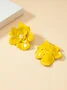 1 Paar Elegant Blume Strass Zucht Ohrringe