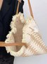 Stroh Troddel GROSSE KAPAZITÄT Tote Strand Tasche