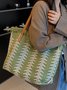 Stroh Troddel GROSSE KAPAZITÄT Tote Strand Tasche