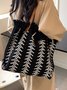 Stroh Troddel GROSSE KAPAZITÄT Tote Strand Tasche
