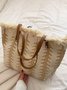 Stroh Troddel GROSSE KAPAZITÄT Tote Strand Tasche