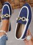 Lässig Unifarben Slip On Flach Flache Schuhe