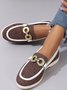 Lässig Unifarben Slip On Flach Flache Schuhe