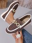 Lässig Unifarben Slip On Flach Flache Schuhe