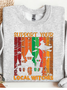Lässig Rundhals Textbriefe Sweatshirt