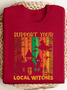 Lässig Rundhals Textbriefe Sweatshirt