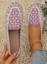 Lässig Ethnisch Slip On Flach Flache Schuhe