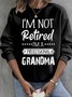 Lässig Rundhals Textbriefe Sweatshirt