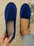 Lässig Ethnisch Slip On Flach Flache Schuhe