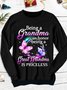 Lässig Rundhals Textbriefe Sweatshirt