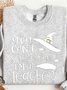 Lässig Rundhals Textbriefe Sweatshirt