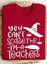 Lässig Rundhals Textbriefe Sweatshirt