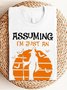 Lässig Textbriefe Rundhals Langarm T-Shirt