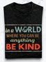 Lässig Buchstabenmuster Rundhals Langarm T-Shirt