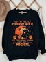 Lässig Rundhals Textbriefe Sweatshirt