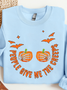 Lässig Rundhals Textbriefe Sweatshirt