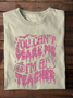 Lässig Textbriefe Rundhals Langarm T-Shirt