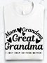 Lässig Buchstabenmuster Rundhals Langarm T-Shirt