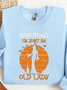 Lässig Rundhals Buchstabenmuster Sweatshirt
