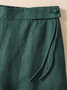 Lässig Unifarben Lang Hose