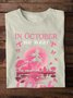 Lässig Schmetterling Rundhals Langarm T-Shirt