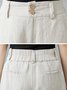 Lässig Unifarben Lang Hose