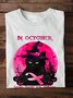 Lässig Rundhals Katze Sweatshirt