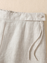 Lässig Unifarben Lang Hose